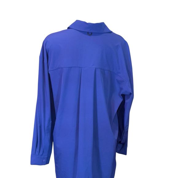 Women's Nike Blue 24.7 quick dry Button-Up Shirt Size S - Picture 3 of 4